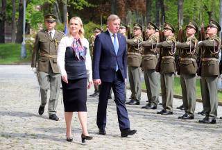 Reception of minister Laanet at the MoD in Prague