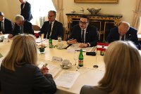 Ministr Lipavský v Praze jednal s rakouskou ministryní zahraničí Beate Meinl-Reisinger /Minister Lipavský Held Talks with Austrian Foreign Minister Beate Meinl-Reisinger in Prague 