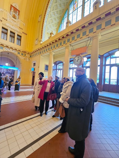 At the main railway station