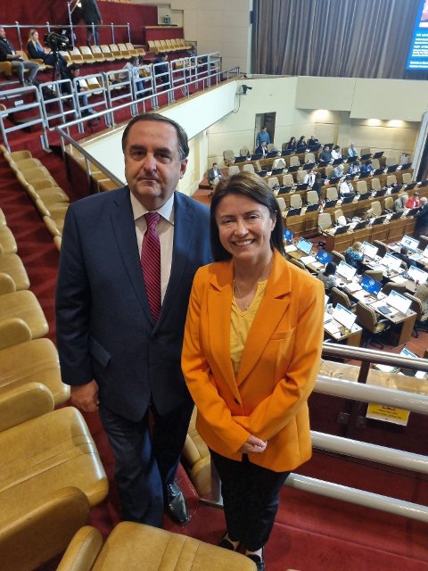 Saludo protocolar a la Cámara de Diputados