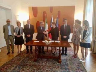 Firma del Memorandum di Cooperazione tra il Cammino di Cirillo e Metodio e il Cammino dei Francescani: un altro ambito di cooperazione ceco-italiana