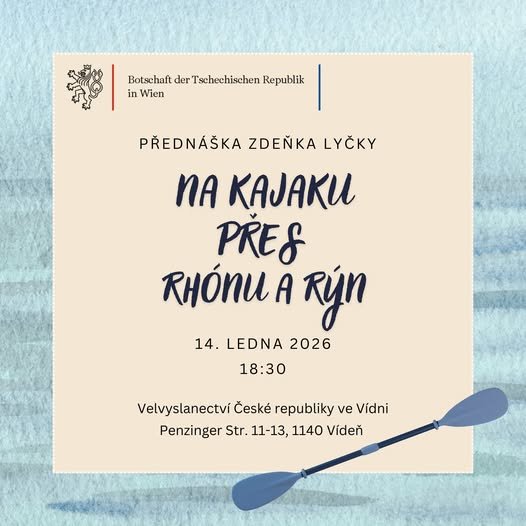 Přednáška Zdeňka Lyčky na kajaku po Rýnu