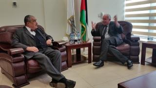 Meeting with H.e. Mr. Riad Malki, Foreign Ministry. 