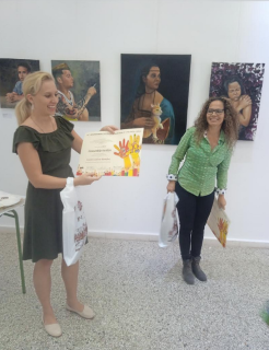 Konzulka Eliška Kubánková a zástupkyně umělecké školy San Alejandro 