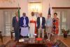 Setkání kardinála Onaiyekana s náměstkem Krylem na ZÚ Abuja/Meeting of Cardinal Onaiyekan with Deputy Minister Tomáš Kryl at the Embassy in Abuja