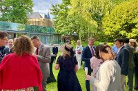 Garden party s účastí Lucemburků