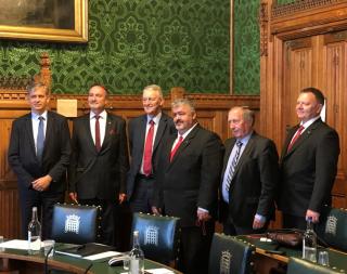 Senators of the Czech Republic with the Labour Party MP, Hilary Benn 