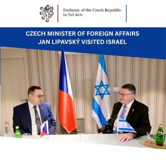 Minister Jan Lipavský visited Israel