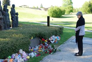 Visite du Mémorial de Lidice. 