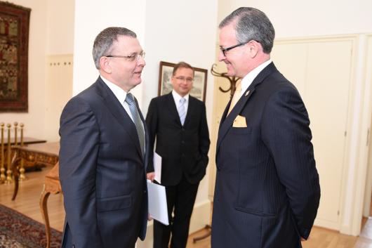 Ministr Zaorálek přijal ministra zahraničí Kostariky