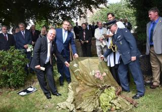 The Act of Unveiling the Memorial Stone in Ightfield on 23 July 2017 