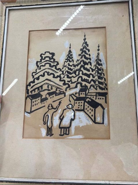 Die Originalzeichnung von Josef Čapek wandert aus Nordrhein-Westfalen nach Malé Svatoňovice