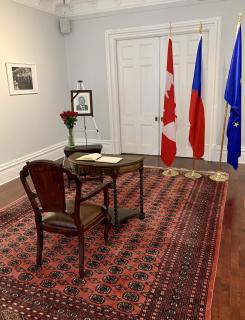 Vystavení kondolenční knihy na ZÚ Ottawa