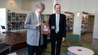 Czech Ambassador to Denmark Jiří Brodský and Director of the Royal Library Erland Kolding Nielsen