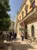 Česká státní vlajka na Palazzo della Cultura