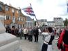 Les représentants de la ville de Crécy-en-Ponthieu rendent hommage au Jean de Luxembourg.