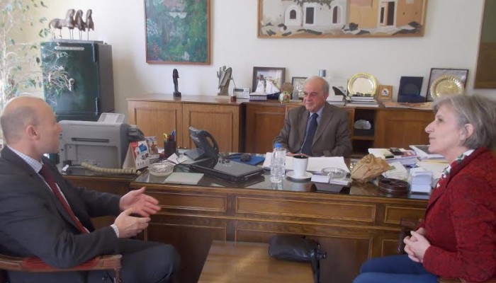 Συνάντηση του Πρέσβης με το Δήμαρχο Ηρακλείου Βασίλη Λαμπρινό