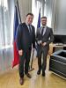 přijetí ředitele Mezinárodního visegrádského fondu A. Dávida velvyslancem ČR na Slovensku T. Tuhým