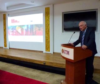  Rector of the Brno University of Technology, Prof. Petr Stepanek, at the Universiti Teknologi Malaysia in Johor Bahru