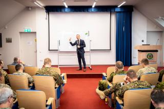 Ambassador Král paid a visit to the Baltic Defence College in Tartu, where he addressed – again after a year - the higher officers´ course.