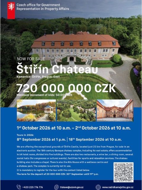 Štiřín Chateau for Sale