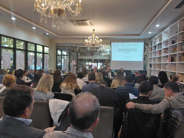 Presentation of the Accessibility and Transparency Index of Public Institutions as outcome of the Czech Embassy in Tirana local transformation project