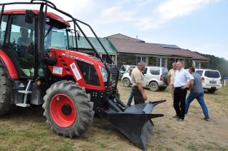 Handing over forestry tractor in Tusheti