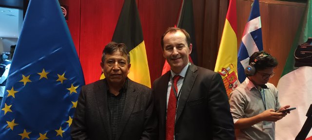 S viceprezidentem Bolívie D. Choquehuanca 