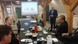 Delegation at the Tønder Chamber of Commerce 