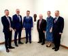 Picture with the members of committee on EU Affairs at the bust of Václav Havel