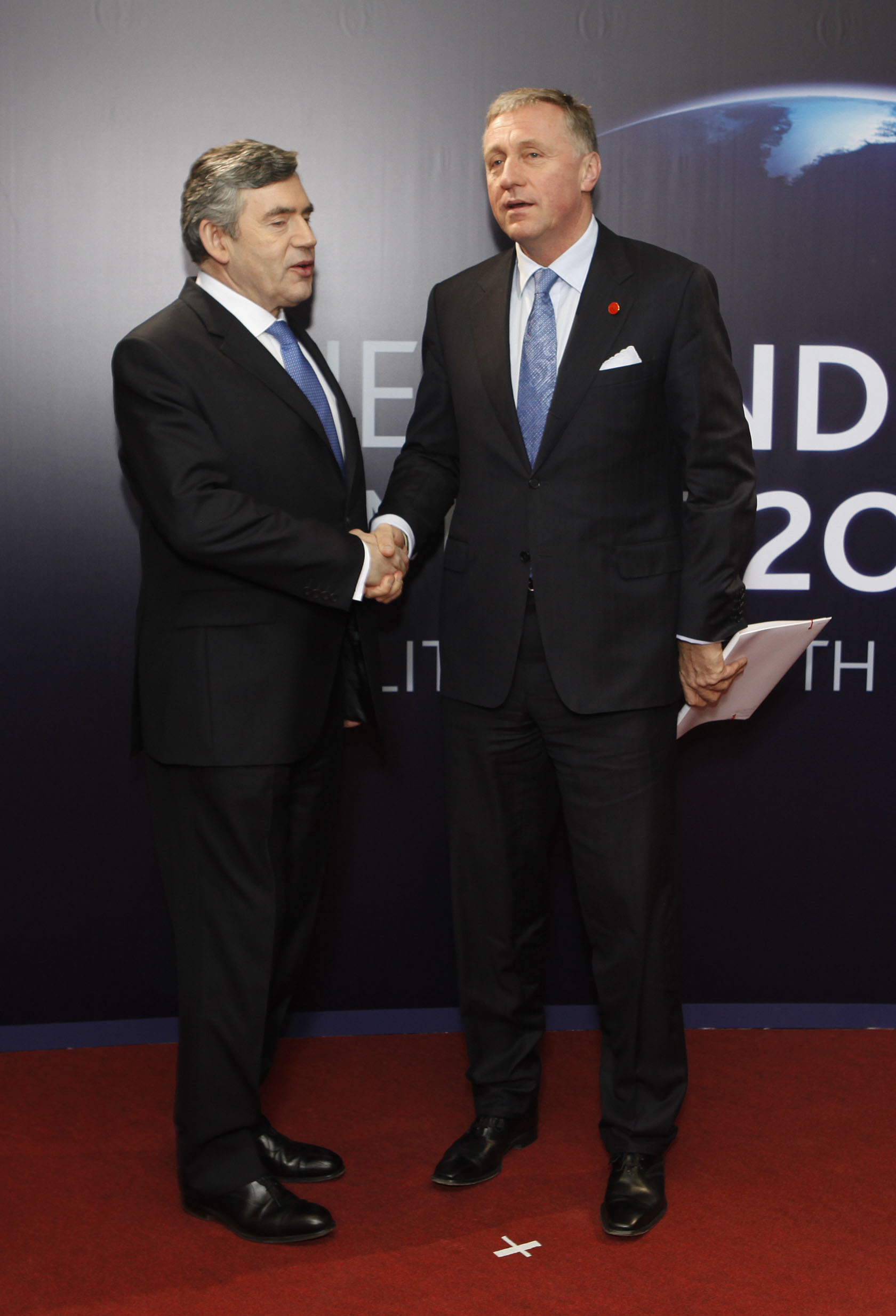PM Brown welcomes PM Topolanek
