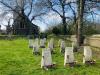 Countryside cemetery and Chapel of St Ethelbert in East Wretham