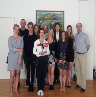 Møte mellom ambassadøren og tsjekkiske studenter i Norge