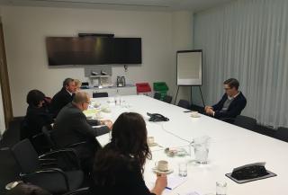 Delegation of the Electoral Committee of the Parliament of the Czech Republic at the meeting with the Head of Public Policy of The Guardian Matt Rogerson