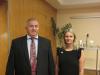 Český velvyslanec Pavel Mikeš a jeho zástupkyně Eliška Hebnarová.