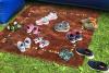 Children's shoes outside the moon bounce - Photo credit: Andrea Pohl