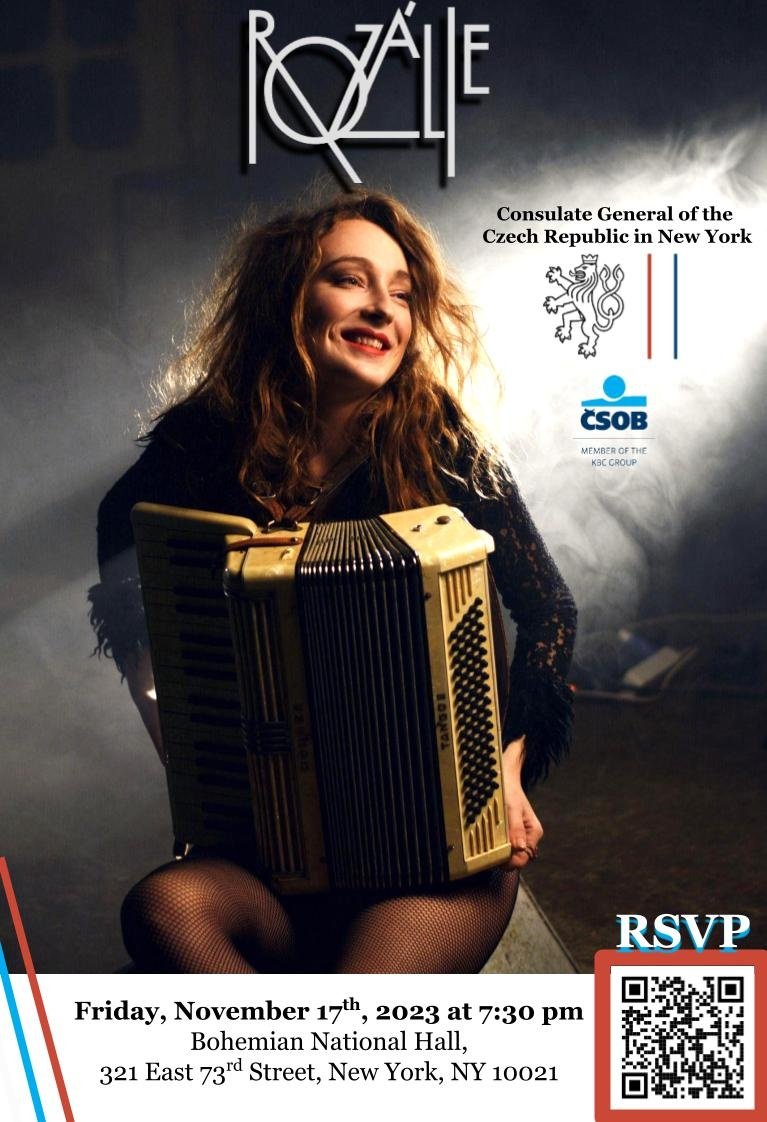 Invitation: Rozálie Brings Her One Woman Show on U.S. Tour | Consulate  General of the Czech Republic in New York