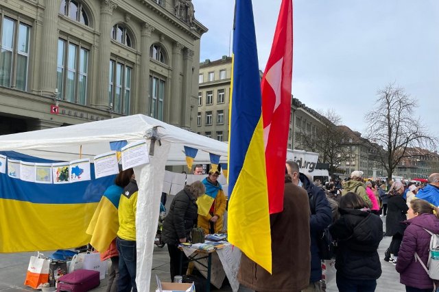 V Bernu jsme si připomněli třetí výročí ruské invaze na Ukrajinu