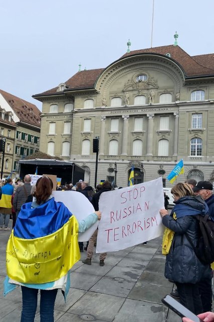 V Bernu jsme si připomněli třetí výročí ruské invaze na Ukrajinu