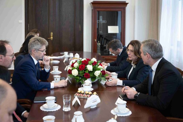 Setkání předsedy senátu PČR M. Vystrčila s maršálkyní senátu PL M. Kidawou-Błońskou 
