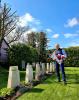 Ambassador Sečka at All Saints Cemetery in Honington