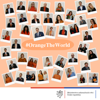 kampaň "Orange the World 2022" na MZV ČR