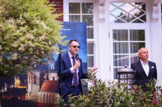 Director of CzechTrade London, Martin Macourek and Ambassador Libor Sečka 