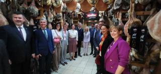 Visiting the local producer of Pomurje Ham
