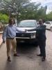 Handing over of the armored car to the Czech Trade representative Stepan Benes