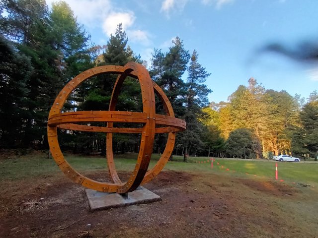 The sculpture  Universum  as part of the newly created  Sculpture Forest . 