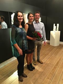 Glass Exhibition by Zuzana Kubelková (in the middle) in Ebeltoft