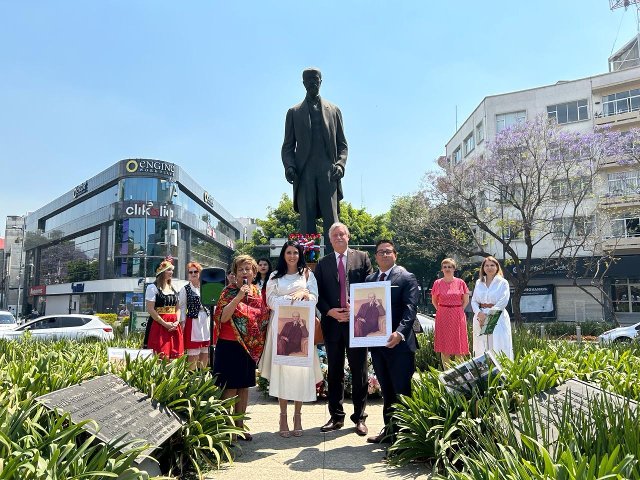 Mexiko – vzpomínkový akt u pomníku T.G. Masaryka