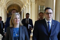Ministr Lipavský v Praze jednal s rakouskou ministryní zahraničí Beate Meinl-Reisinger /Minister Lipavský Held Talks with Austrian Foreign Minister Beate Meinl-Reisinger in Prague 