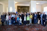 Krajané ze spolku Alumni Cz Austria v Černínském paláci